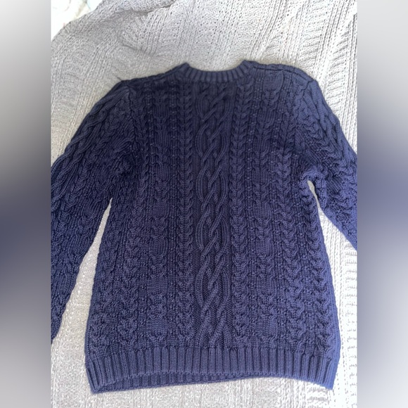 Lands end navy sweater . - Picture 3 of 8